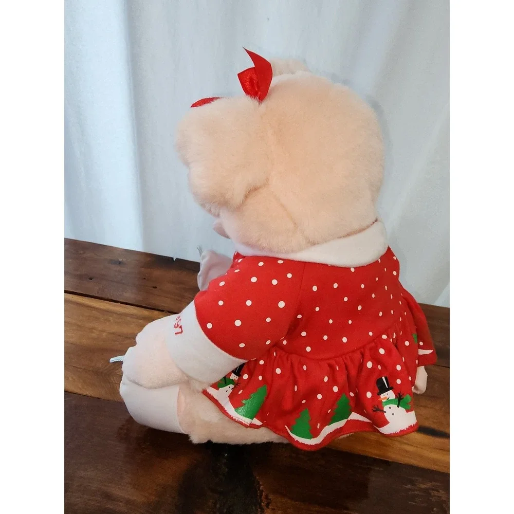 Macy's Priscilla Rich's Pink‎ Pig Christmas Skater 1997